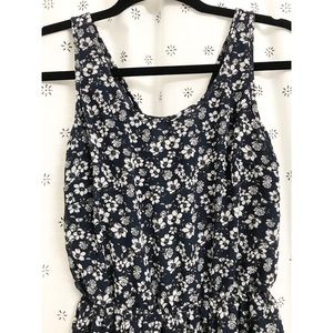 Blue & White Floral Dress